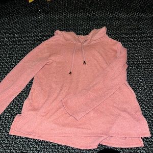 Pink hooded sweater
